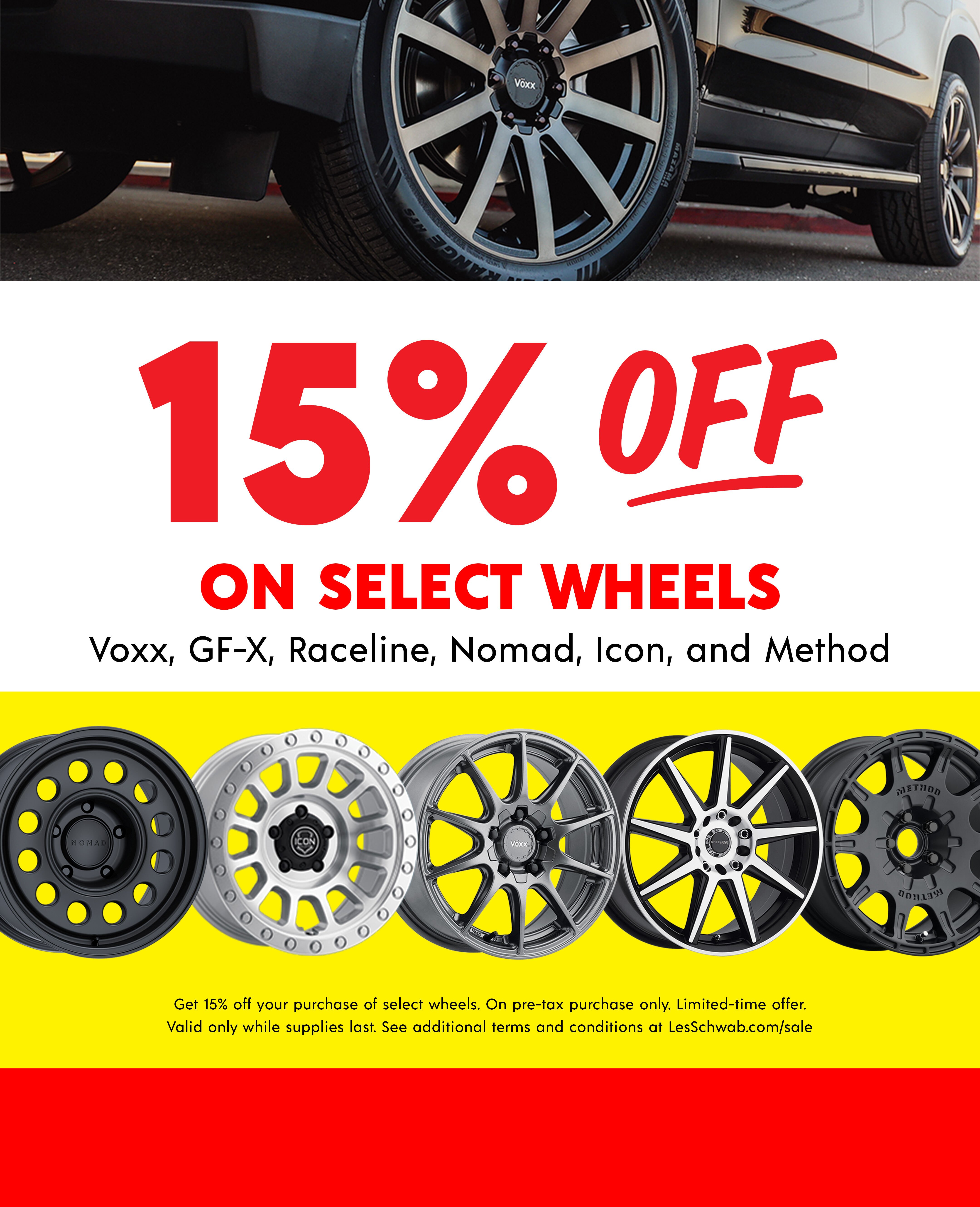 15% Off Select Wheels