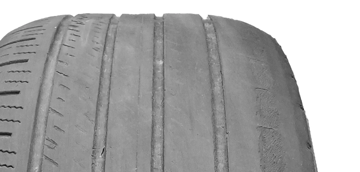 Tire tread close-up
