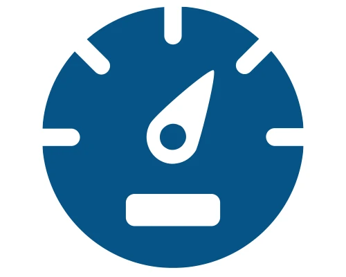 Blue Speedometer Icon