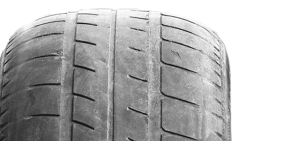 Tire tread close-up