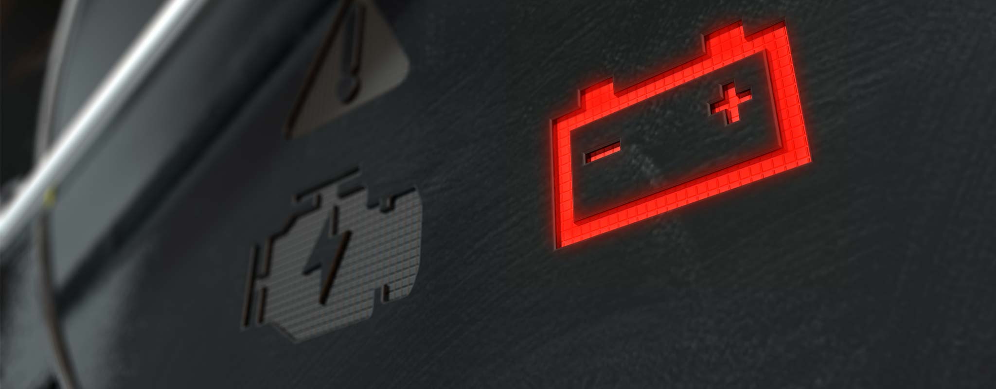 Car dash battery light