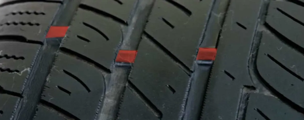 Tire tread close-up