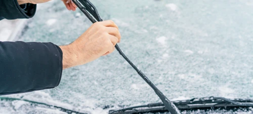 Bent wiper arm