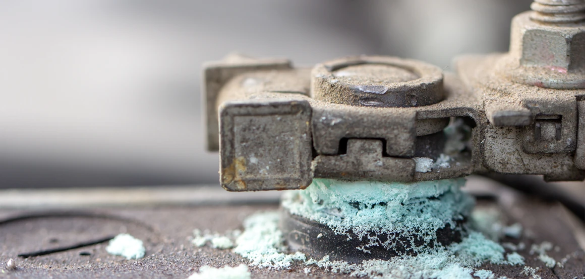 Car battery terminal corrosion