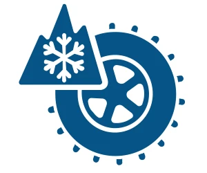 Icon indicating severe weather rated 3PMSF