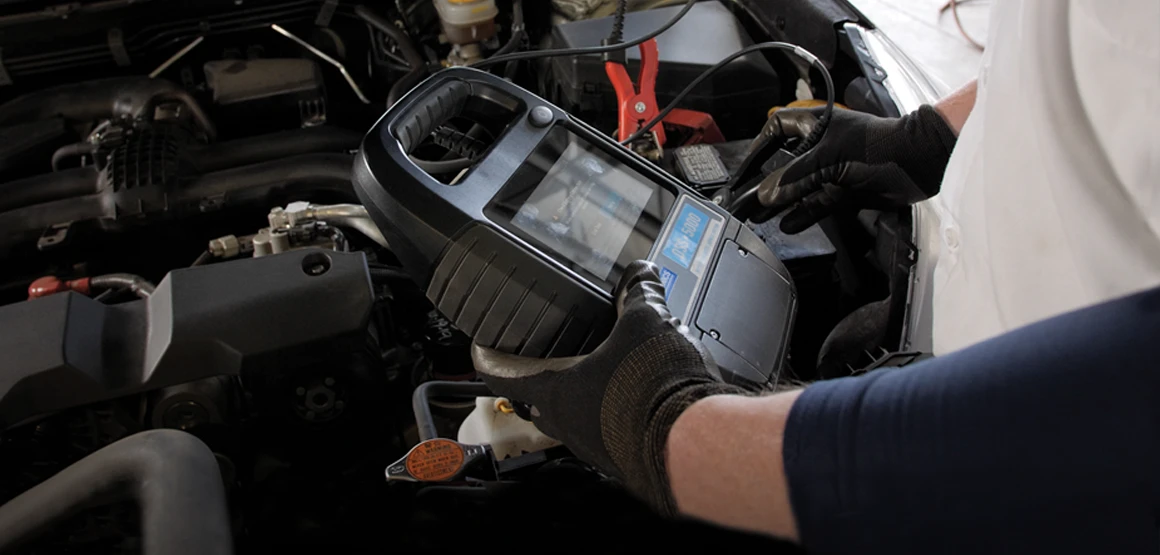 Checking a car battery